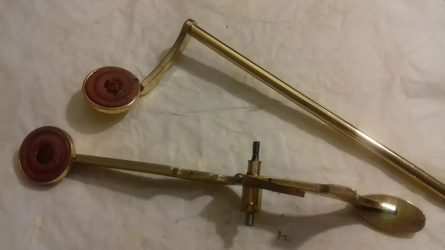 Two dissassembled Saxophone keys